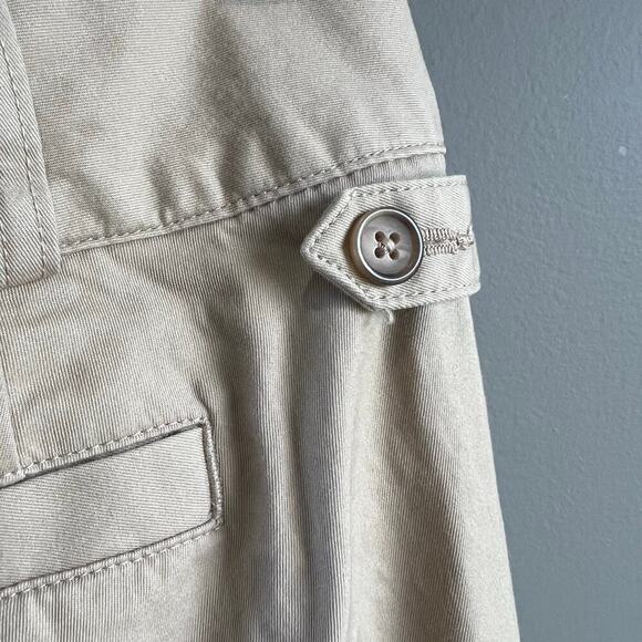 Lands' End Flat Front Flare Khaki Chino Pants Size 10P - Picture 5 of 9